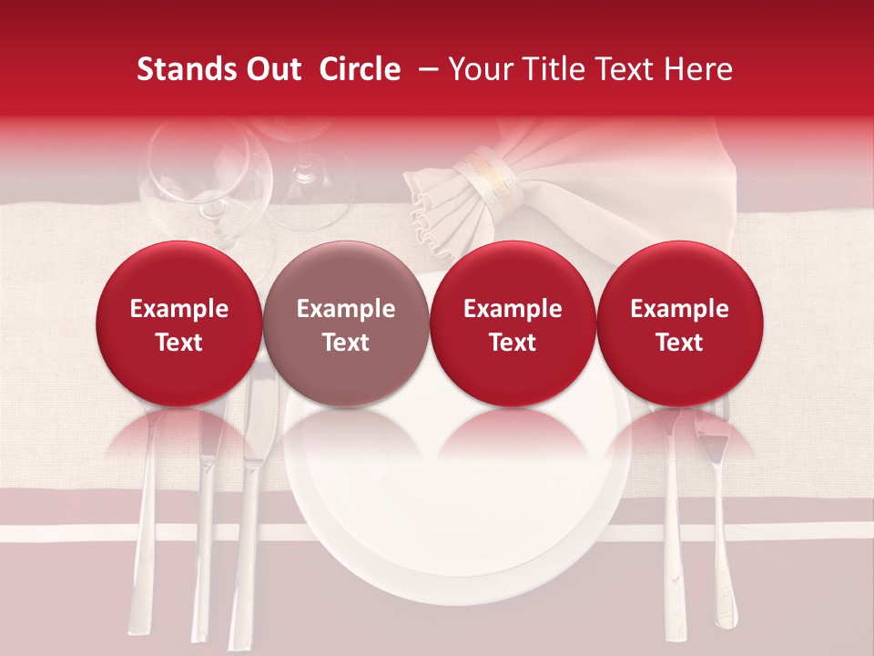 Bright Food Plate PowerPoint Template