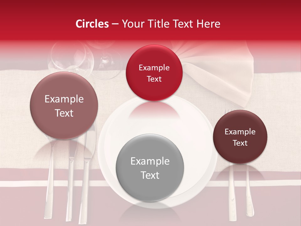 Bright Food Plate PowerPoint Template