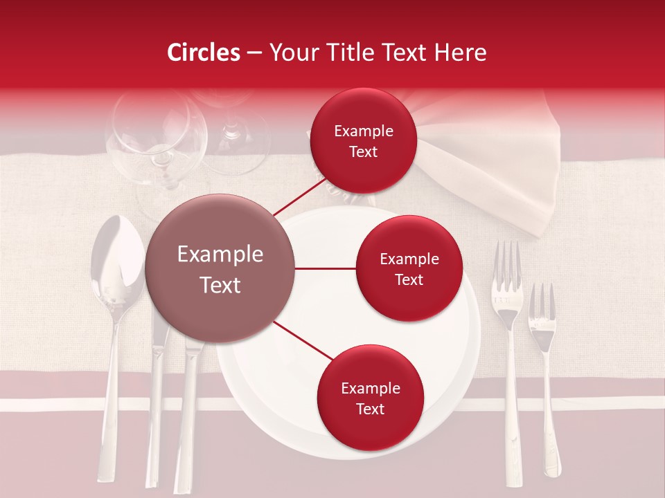 Bright Food Plate PowerPoint Template