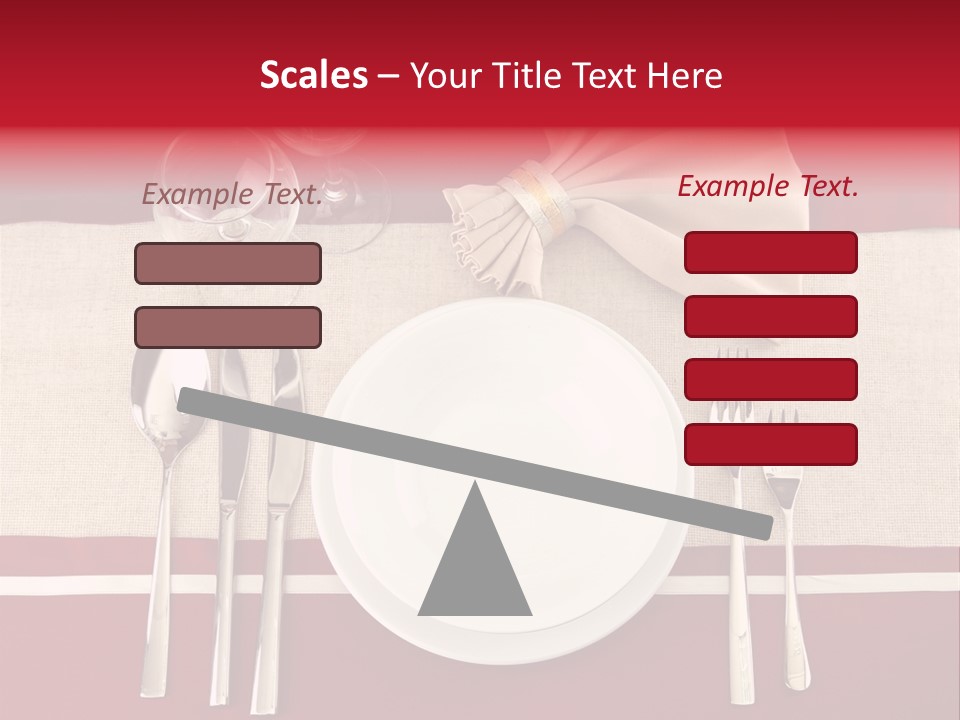 Bright Food Plate PowerPoint Template