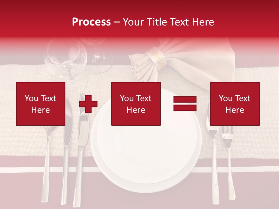 Bright Food Plate PowerPoint Template