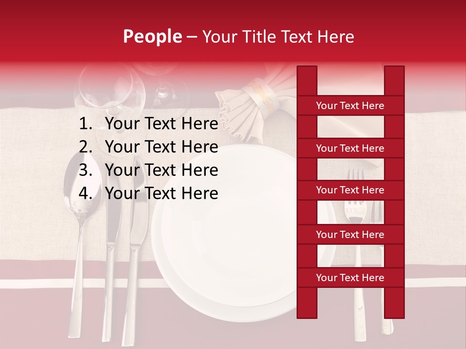 Bright Food Plate PowerPoint Template