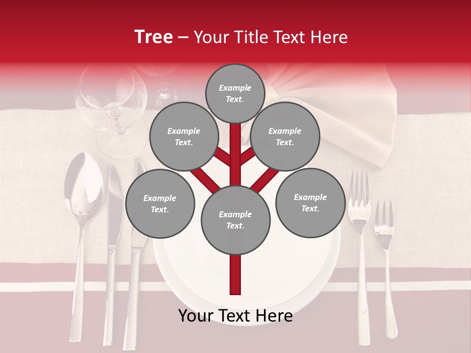 Bright Food Plate PowerPoint Template
