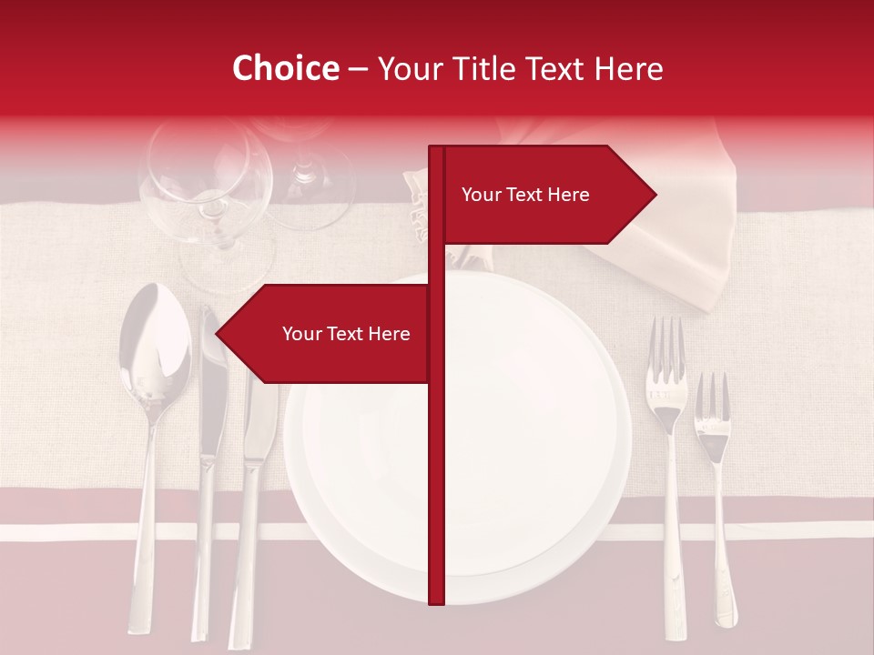 Bright Food Plate PowerPoint Template