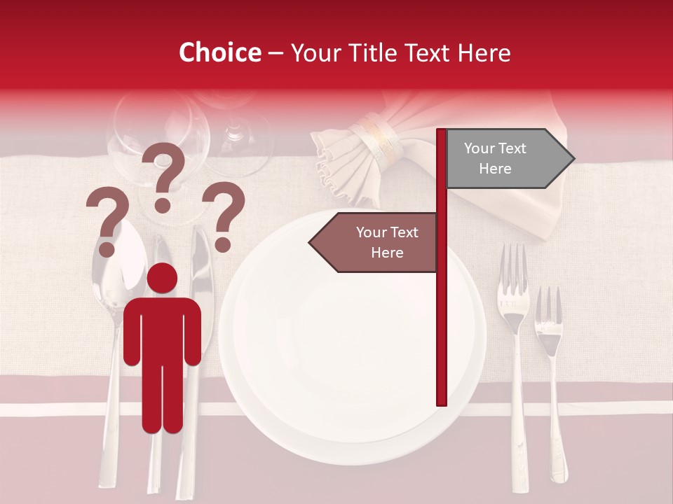Bright Food Plate PowerPoint Template