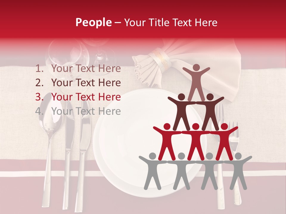 Bright Food Plate PowerPoint Template