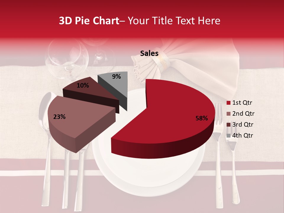 Bright Food Plate PowerPoint Template