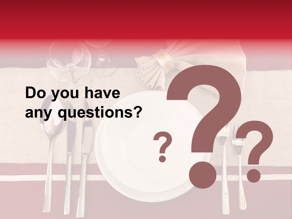 Bright Food Plate PowerPoint Template