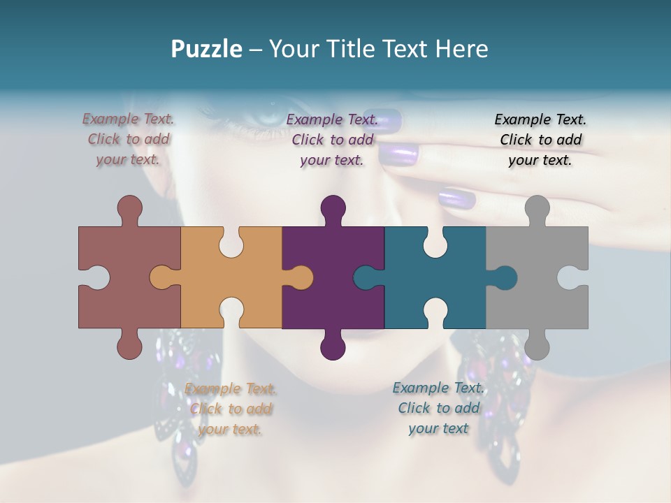 Portrait Nail Polish Gloss PowerPoint Template