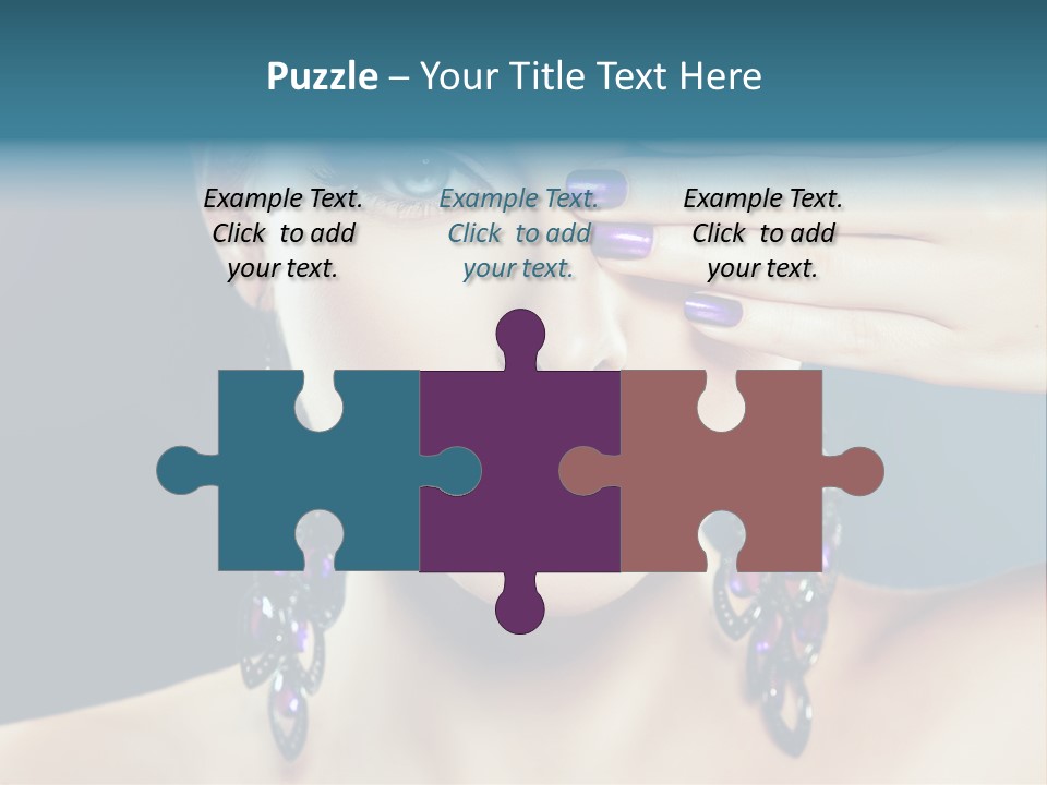 Portrait Nail Polish Gloss PowerPoint Template