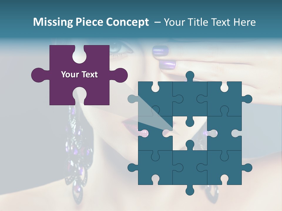 Portrait Nail Polish Gloss PowerPoint Template