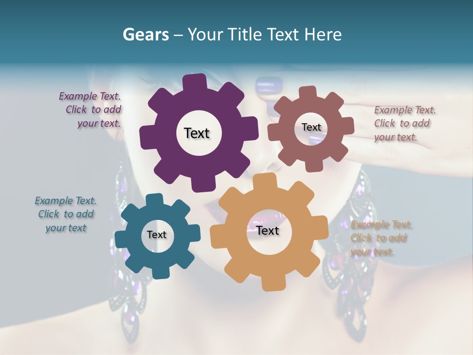 Portrait Nail Polish Gloss PowerPoint Template