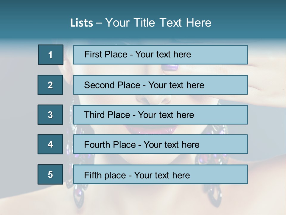 Portrait Nail Polish Gloss PowerPoint Template