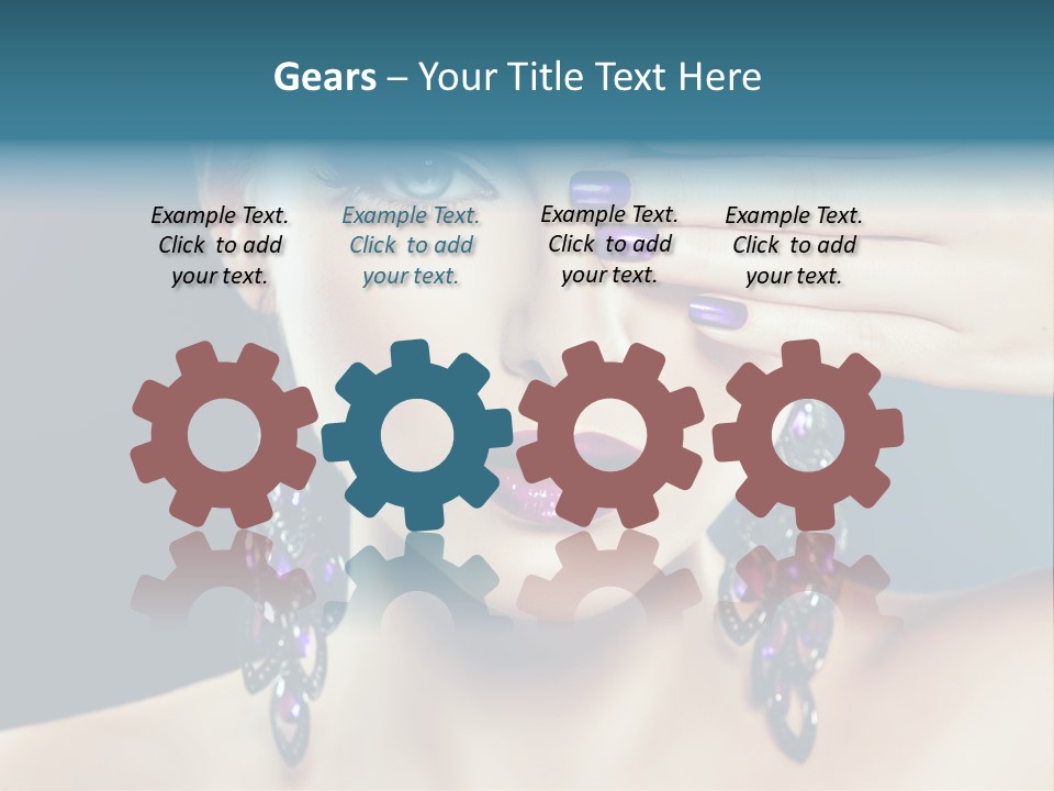 Portrait Nail Polish Gloss PowerPoint Template