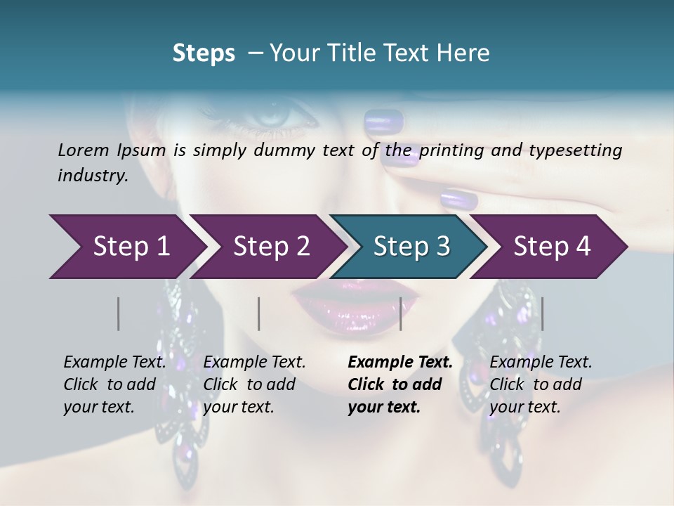 Portrait Nail Polish Gloss PowerPoint Template