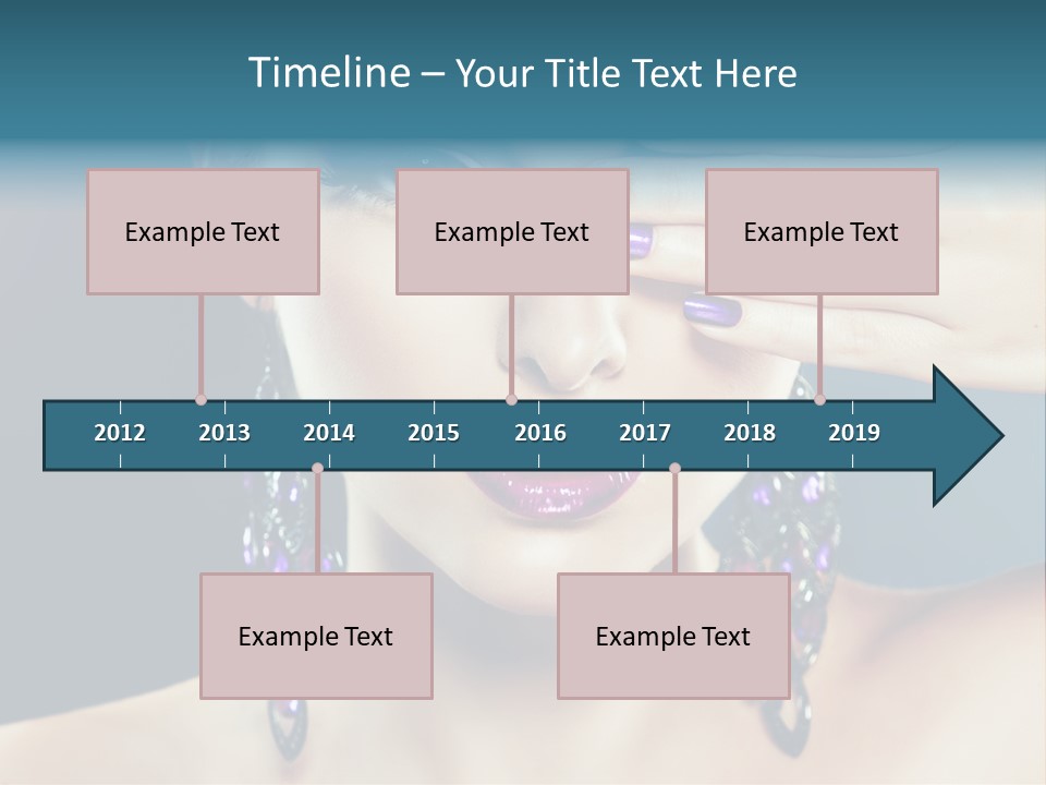 Portrait Nail Polish Gloss PowerPoint Template