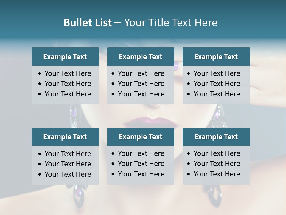 Portrait Nail Polish Gloss PowerPoint Template