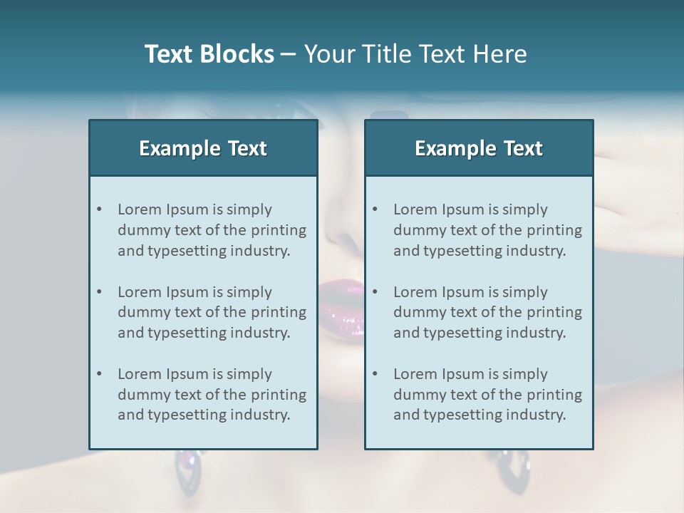 Portrait Nail Polish Gloss PowerPoint Template