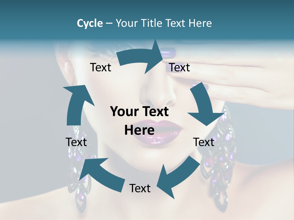 Portrait Nail Polish Gloss PowerPoint Template