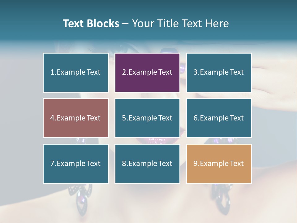 Portrait Nail Polish Gloss PowerPoint Template