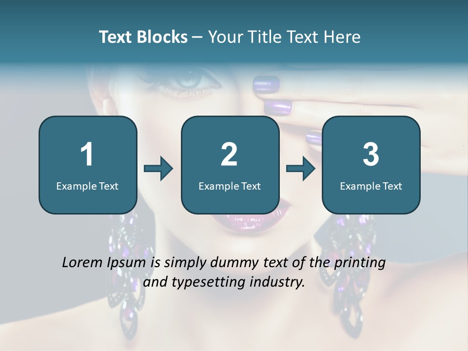 Portrait Nail Polish Gloss PowerPoint Template