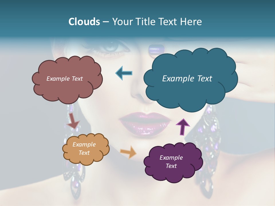 Portrait Nail Polish Gloss PowerPoint Template