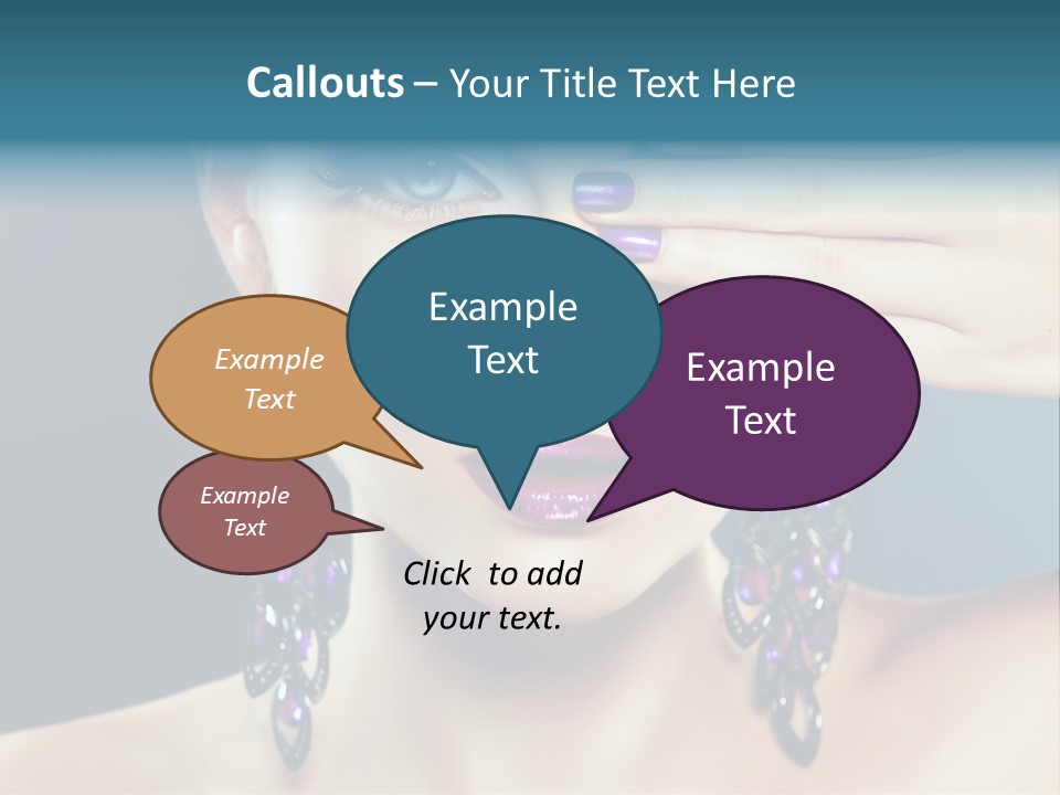 Portrait Nail Polish Gloss PowerPoint Template