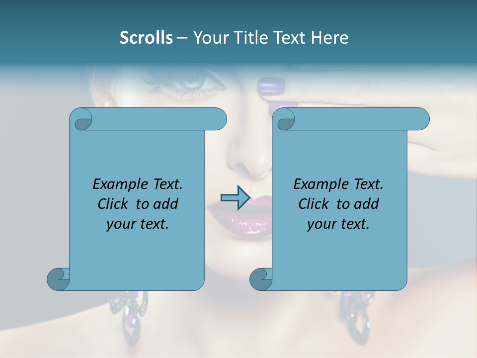 Portrait Nail Polish Gloss PowerPoint Template