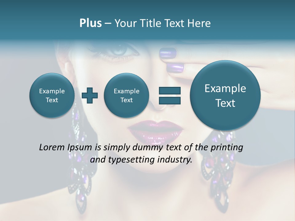 Portrait Nail Polish Gloss PowerPoint Template