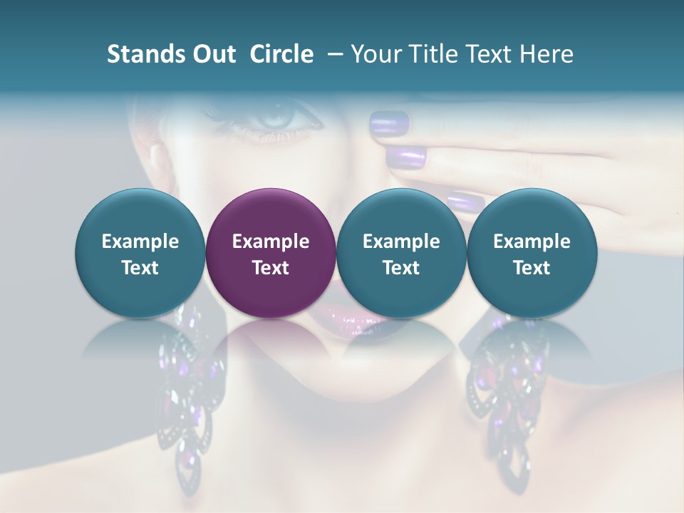 Portrait Nail Polish Gloss PowerPoint Template