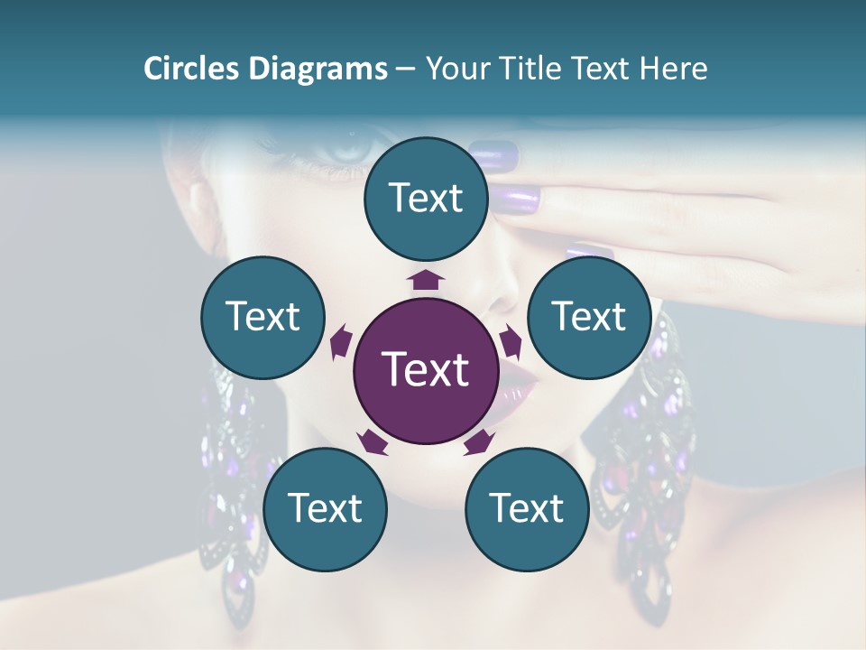 Portrait Nail Polish Gloss PowerPoint Template