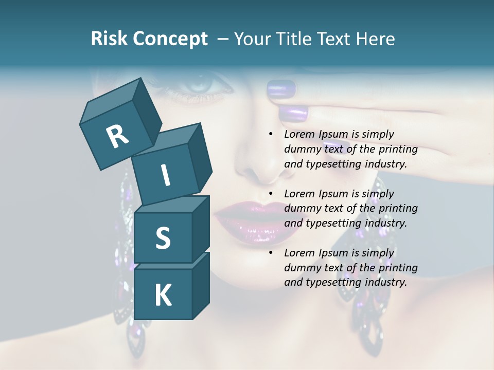 Portrait Nail Polish Gloss PowerPoint Template