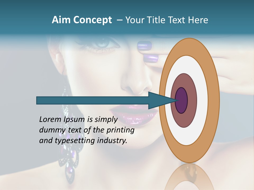 Portrait Nail Polish Gloss PowerPoint Template