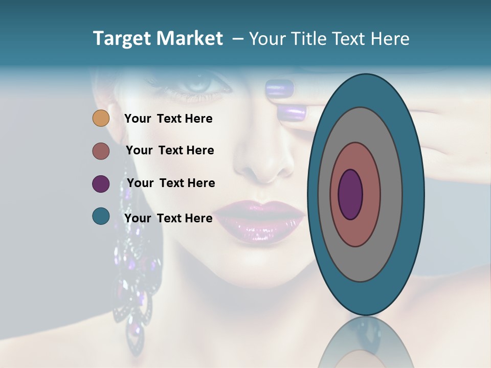 Portrait Nail Polish Gloss PowerPoint Template