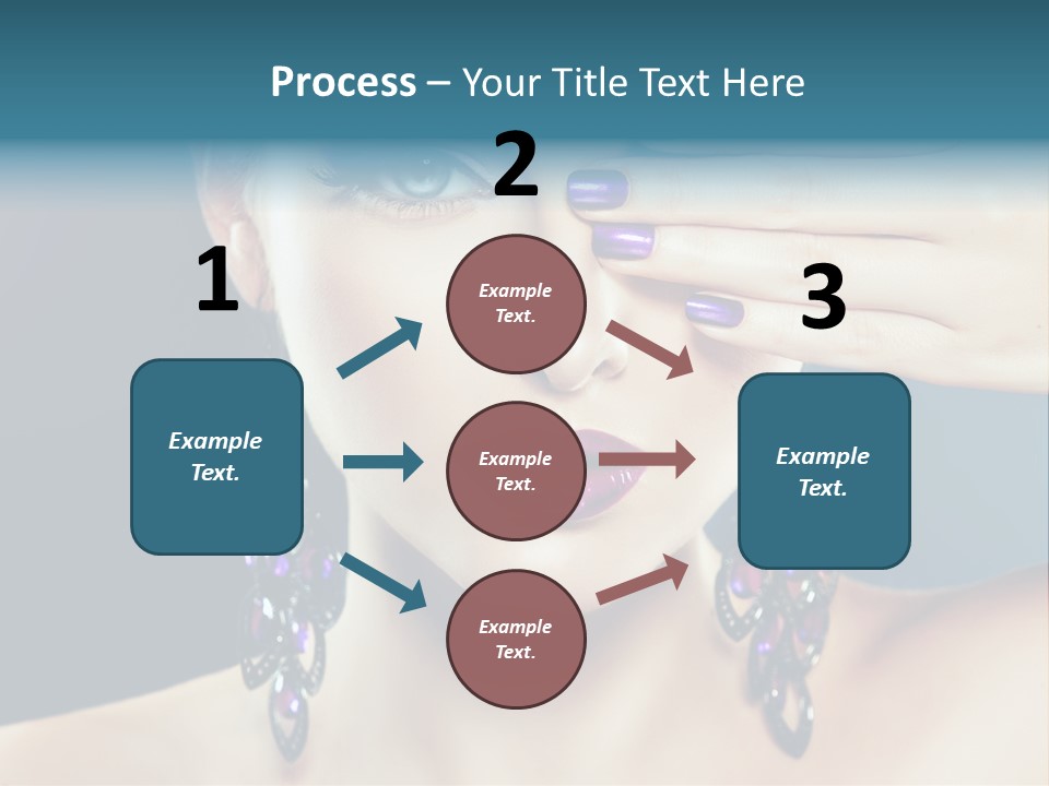 Portrait Nail Polish Gloss PowerPoint Template