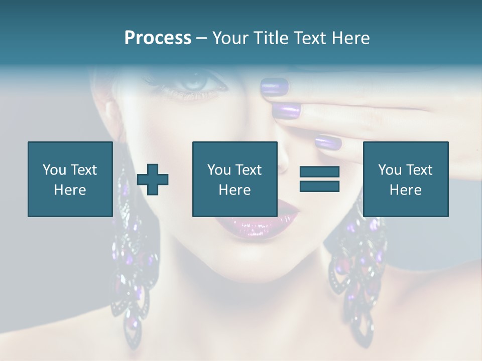 Portrait Nail Polish Gloss PowerPoint Template