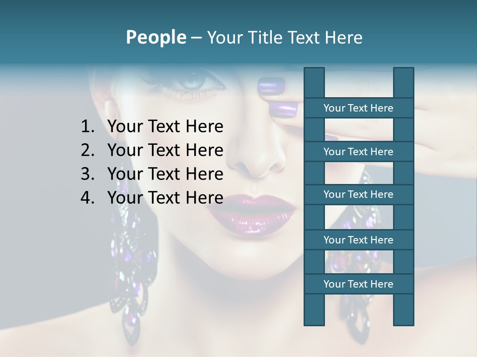 Portrait Nail Polish Gloss PowerPoint Template