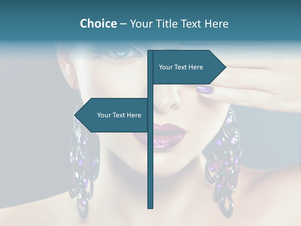 Portrait Nail Polish Gloss PowerPoint Template