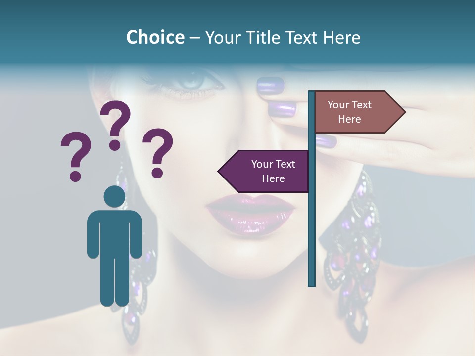 Portrait Nail Polish Gloss PowerPoint Template