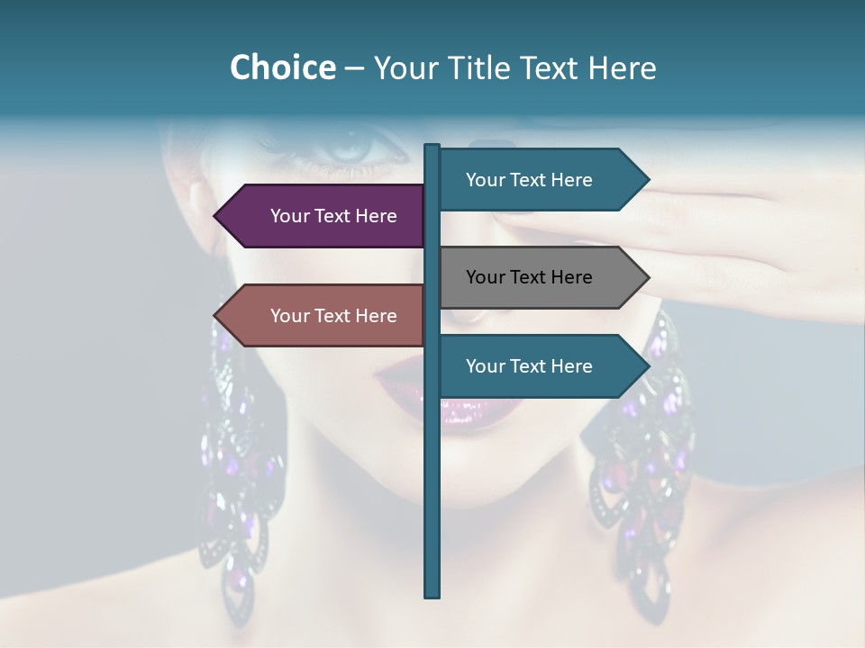 Portrait Nail Polish Gloss PowerPoint Template