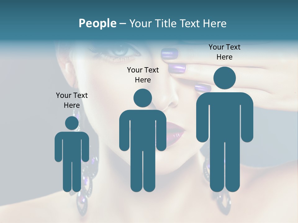 Portrait Nail Polish Gloss PowerPoint Template