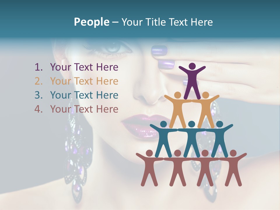 Portrait Nail Polish Gloss PowerPoint Template