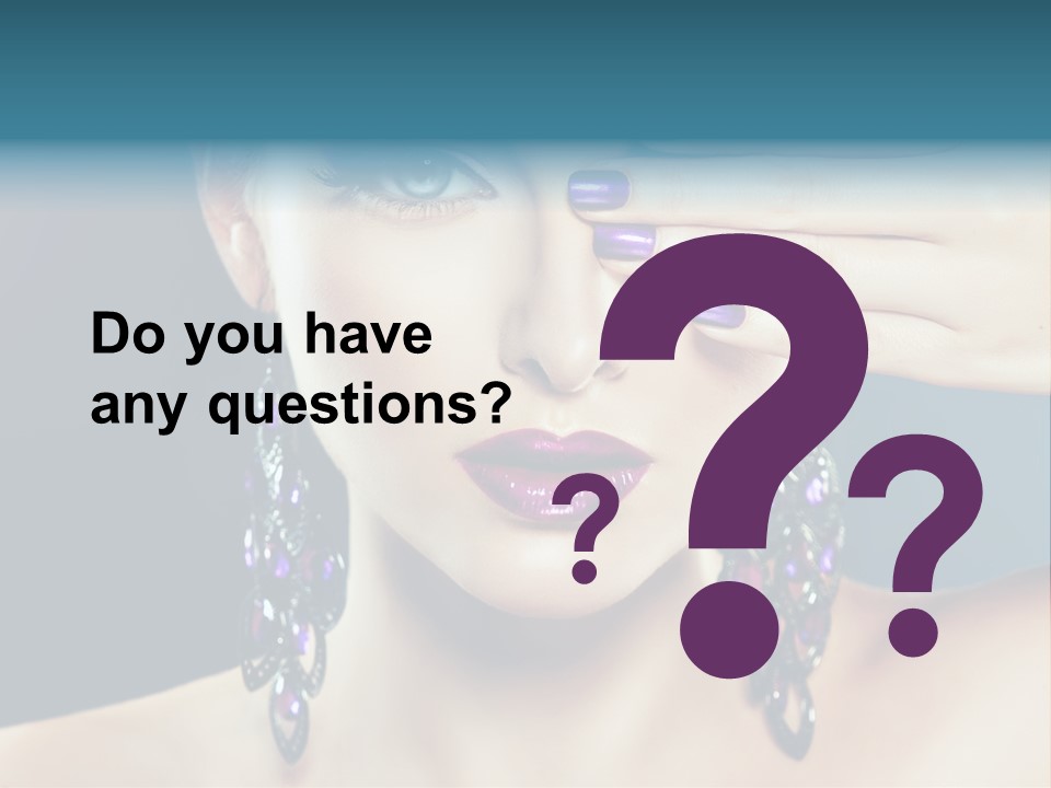 Portrait Nail Polish Gloss PowerPoint Template