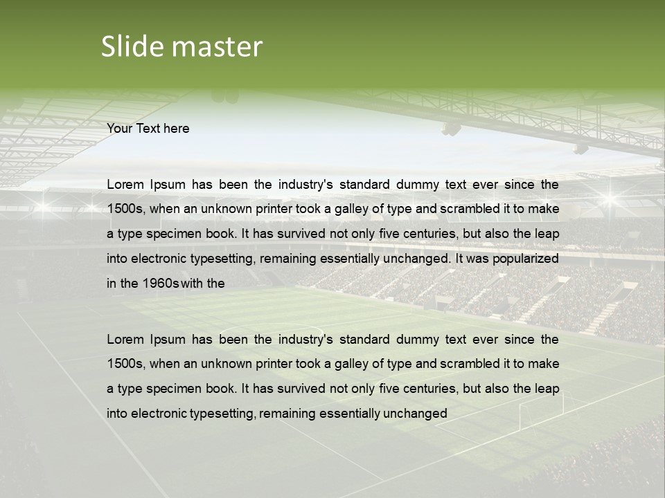 Sun Chalk Soccer PowerPoint Template