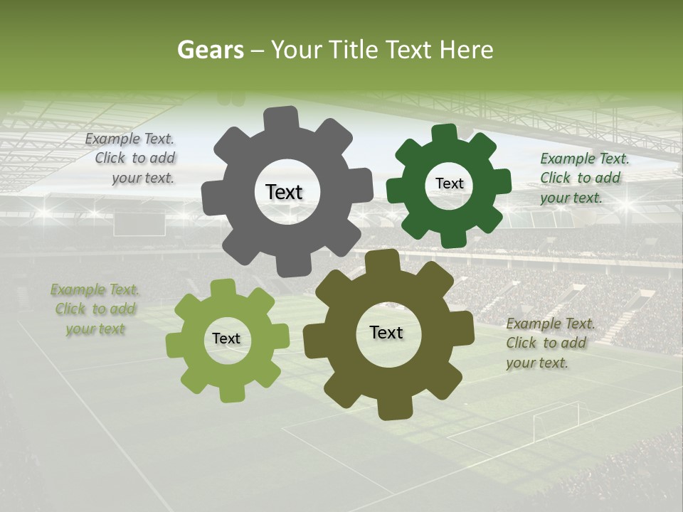 Sun Chalk Soccer PowerPoint Template