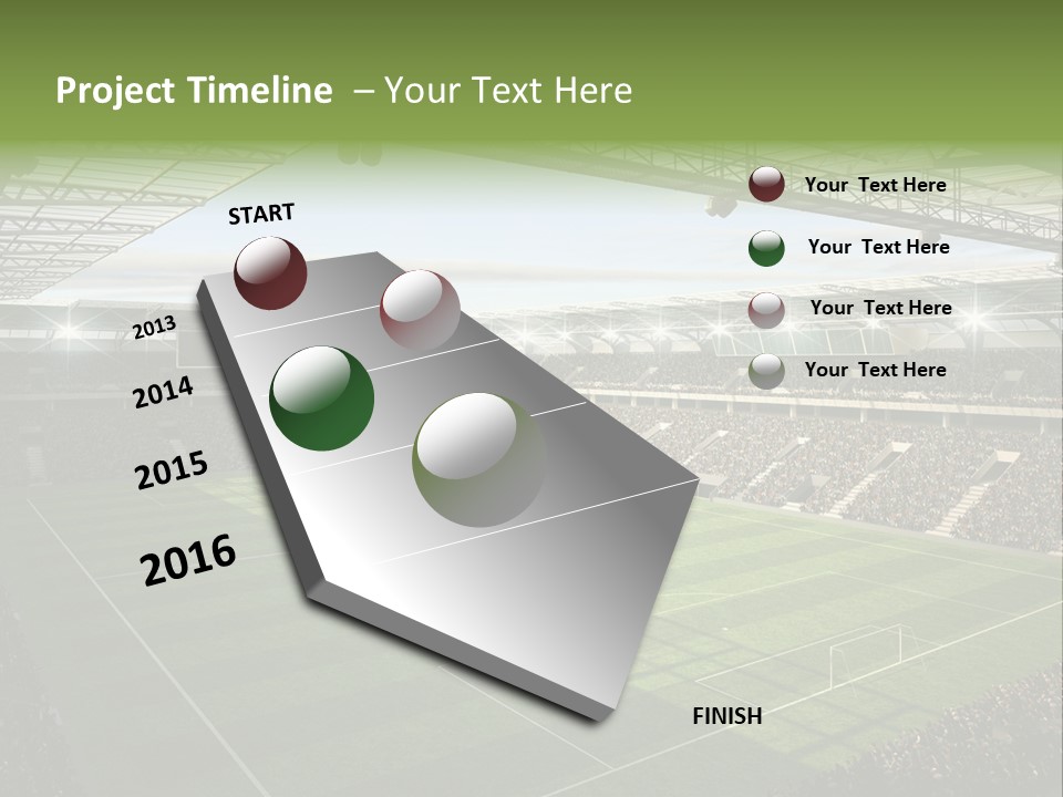 Sun Chalk Soccer PowerPoint Template