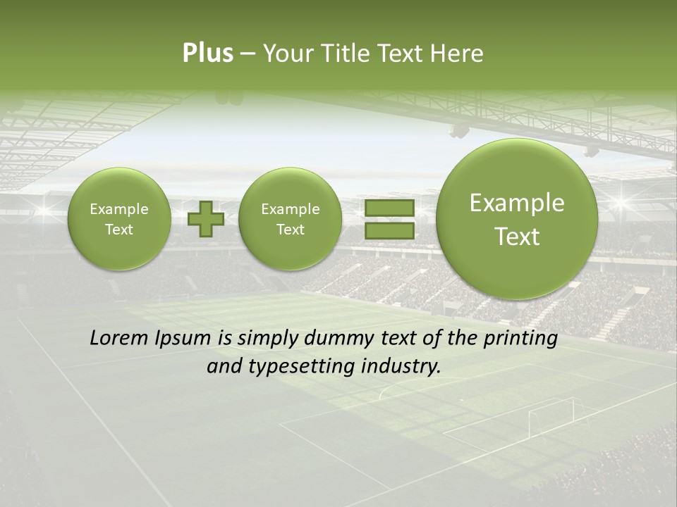Sun Chalk Soccer PowerPoint Template