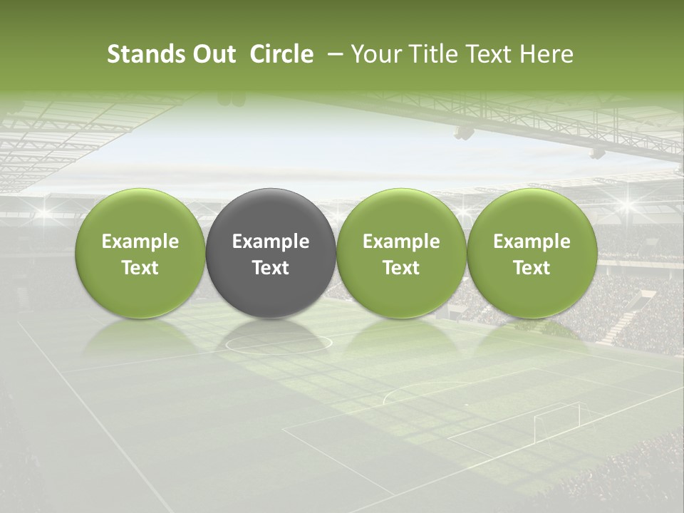 Sun Chalk Soccer PowerPoint Template