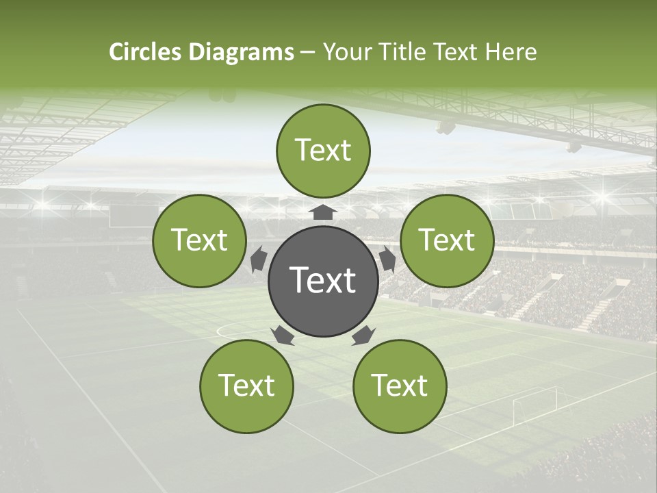 Sun Chalk Soccer PowerPoint Template