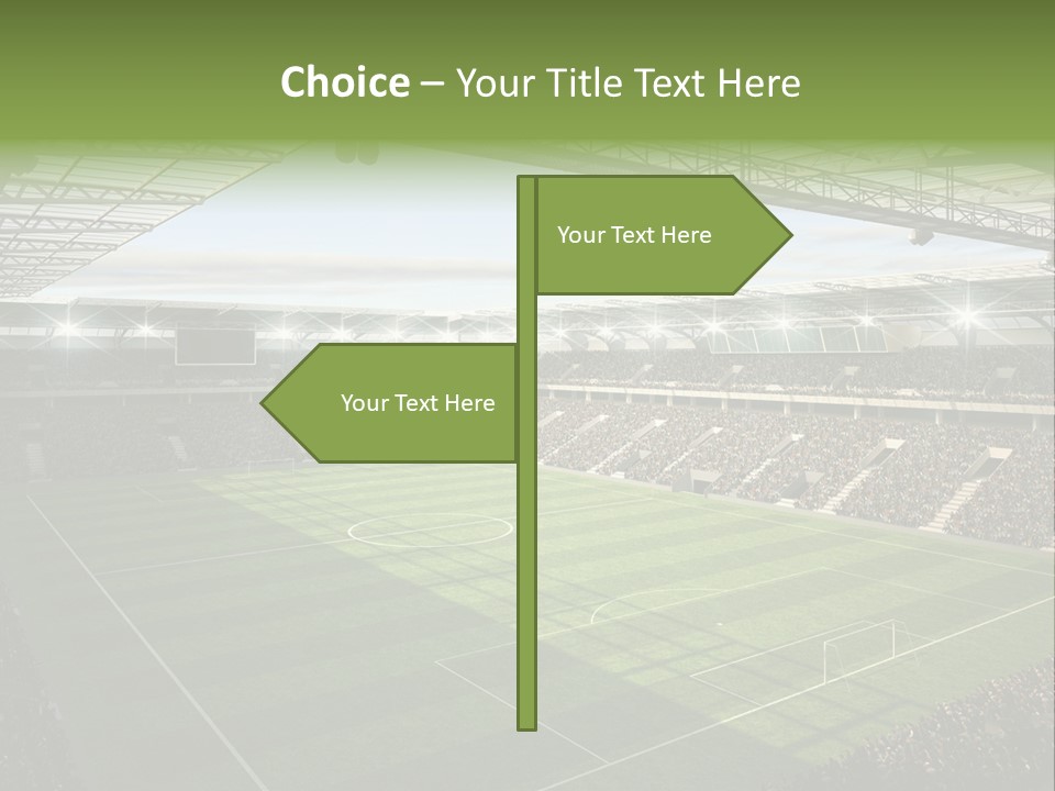 Sun Chalk Soccer PowerPoint Template